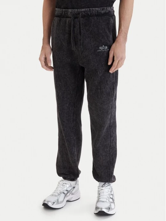 Obrázek produktu Alpha Industries Teplákové kalhoty Vintage Basic 258361 Černá Regular Fit