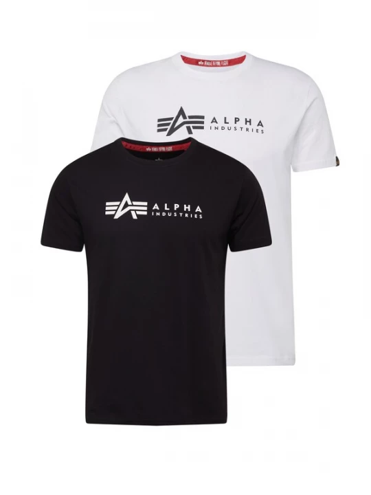 Obrázek produktu ALPHA INDUSTRIES Tričko  černá / bílá