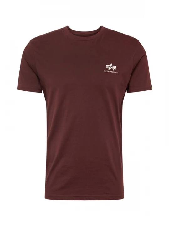 Obrázek produktu ALPHA INDUSTRIES Tričko  vínově červená / bílá