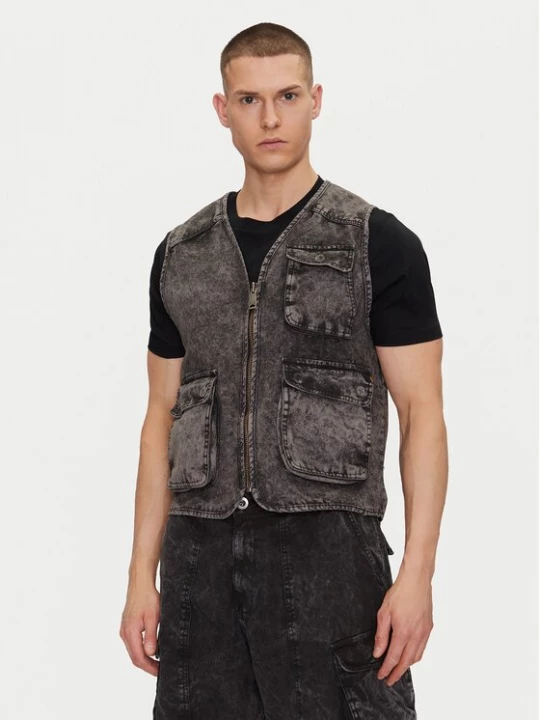 Obrázek produktu Alpha Industries Vesta Canvas Acid Vest 156140 Černá Regular Fit