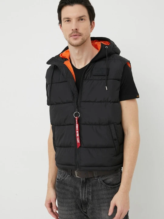 Obrázek produktu Alpha Industries Vesta Hooded Faux Down Puffer černá
