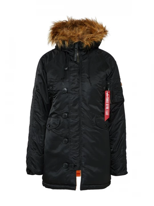 Obrázek produktu ALPHA INDUSTRIES Zimní bunda  hnědý melír / černá