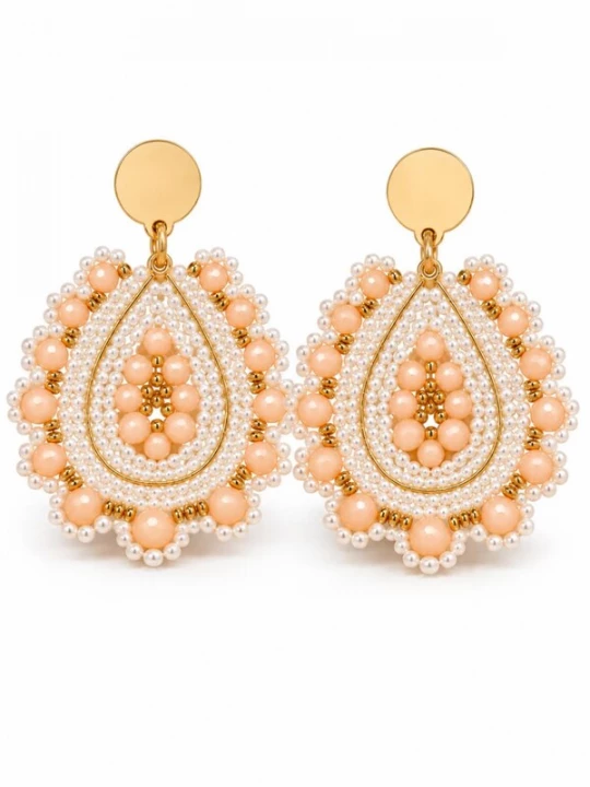 Obrázek produktu Alster Herz Náušnice 'Barbados Pearl Blush' meruňková