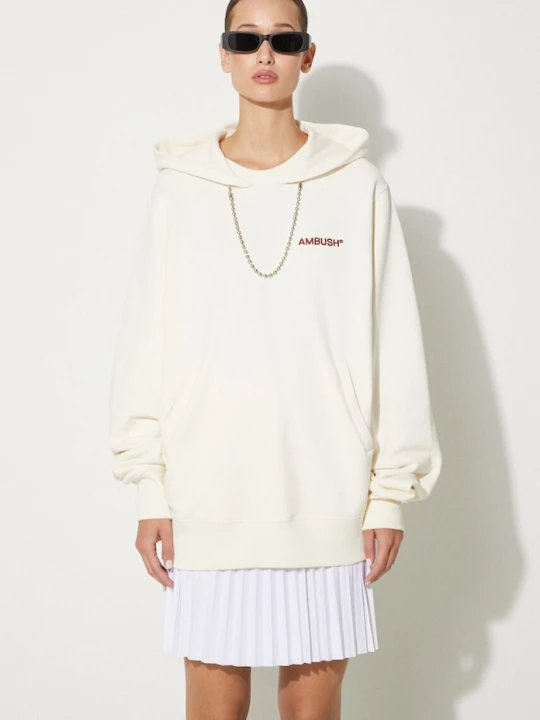 Obrázek produktu Ambush Bavlněná mikina AMBUSH Ballchain Hoodie béžová