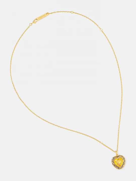 Obrázek produktu Ambush Stříbrný náhrdelník AMBUSH Heart Class Ring Charm Necklace zlatá
