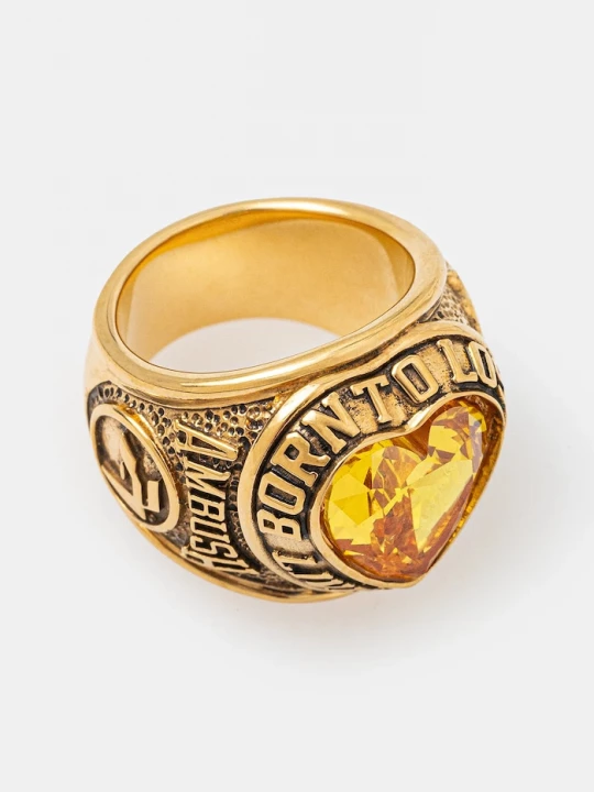 Obrázek produktu Ambush Stříbrný prsten AMBUSH Heart Class Ring zlatá
