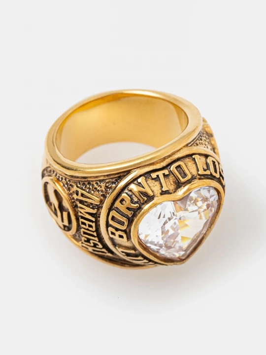 Obrázek produktu Ambush Stříbrný prsten AMBUSH Heart Class Ring zlatá