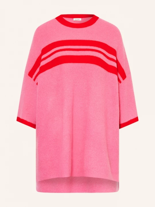 Obrázek produktu American Vintage Oversized Svetr Damsville S 3/4 Rukávy růžová / červená