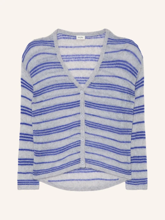 Obrázek produktu American Vintage Pletený Svetr Bodyrow šedá / modrá