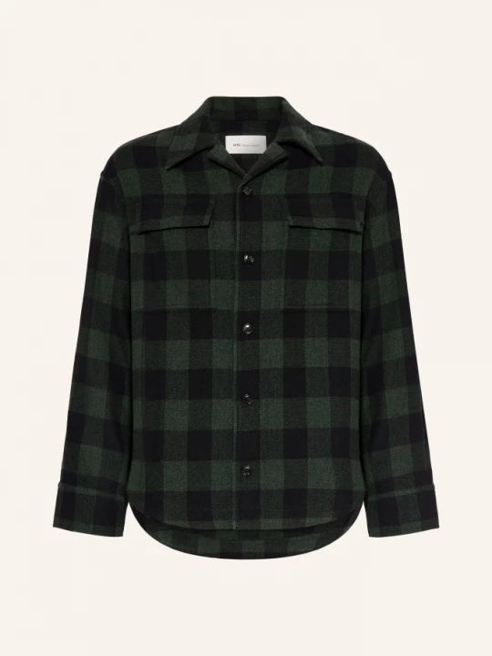 Obrázek produktu Ami Paris Flanelové Overshirt černá / tmavě zelená