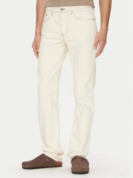 Obrázek produktu AMI Paris Jeansy HTR001.DE0039 Écru Classic Fit Krémová