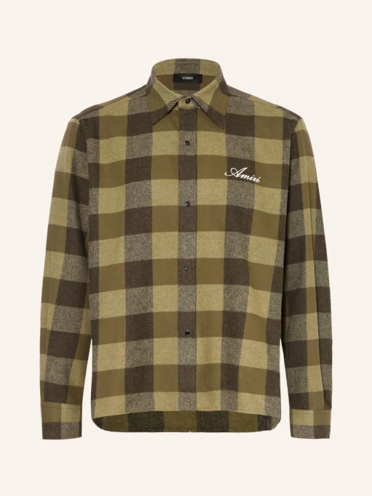 Obrázek produktu Amiri Flanelová Košile Comfort Fit khaki / olivová