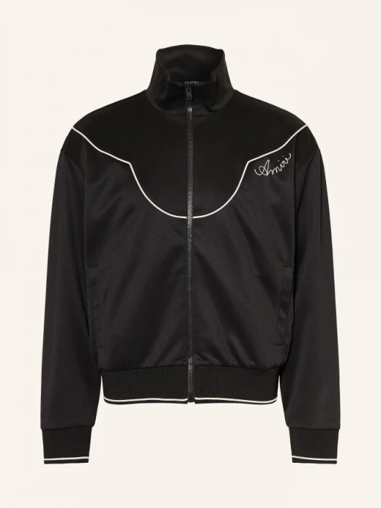 Obrázek produktu Amiri Saténová Sportovní Bunda černá / bílá