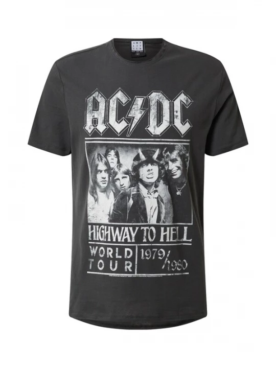 Obrázek produktu AMPLIFIED Tričko 'ACDC HIGHWAY TO HELL'  tmavě šedá