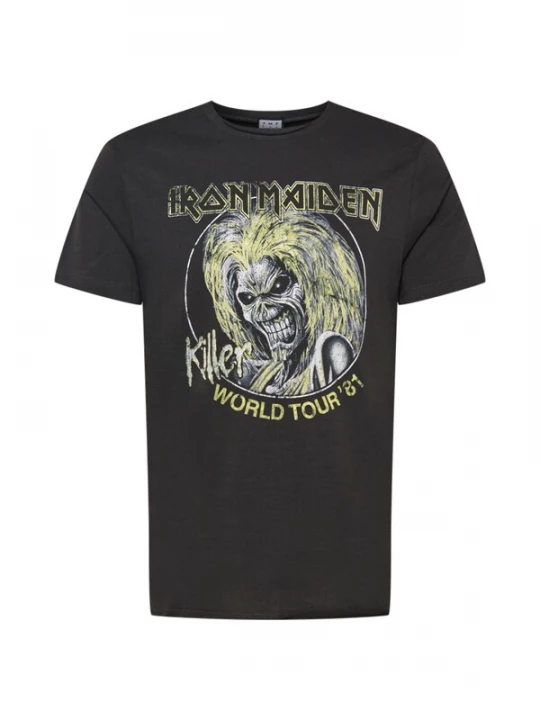 Obrázek produktu AMPLIFIED Tričko 'IRON MAIDEN' žlutá / černá / bílá