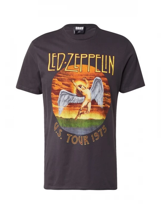 Obrázek produktu AMPLIFIED Tričko 'LED ZEPPELIN TOUR 75' pueblo / žlutá / antracitová / tmavě zelená