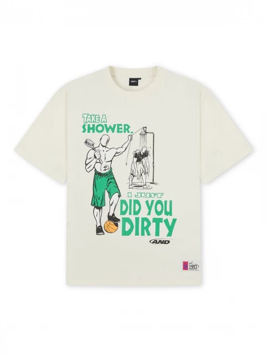 Obrázek produktu AND1 Tričko 'Did You Dirty Trash Talk' režná / žlutá / zelená / černá