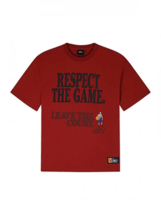 Obrázek produktu AND1 Tričko 'Respect The Game' modrá / světle šedá / ohnivá červená / černá