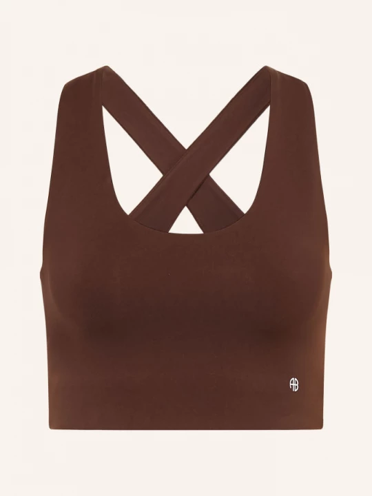Obrázek produktu Anine Bing Cropped Top Yuna tmavě hnědá