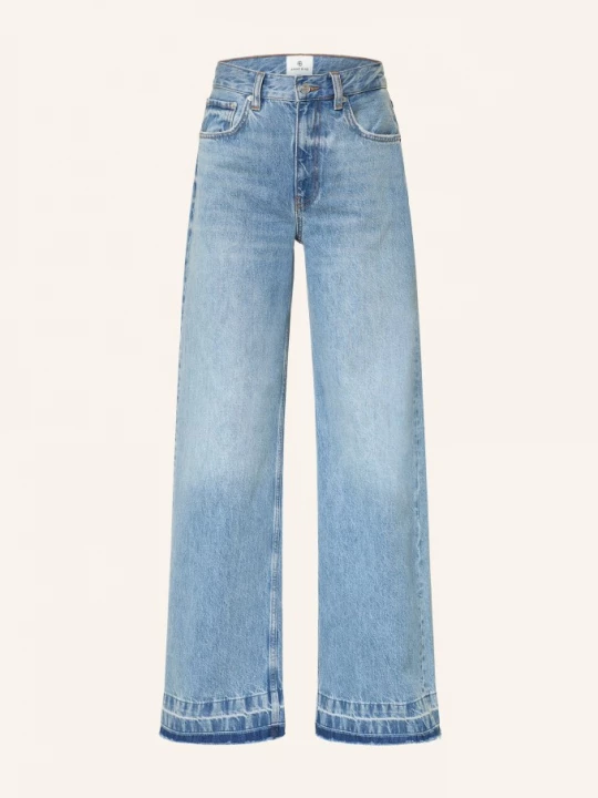 Obrázek produktu Anine Bing Džíny S Širokými Nohavicemi Lewis caspian blue washed blue