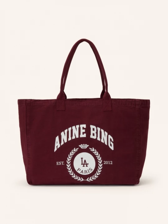 Obrázek produktu Anine Bing Shopper tmavě červená / bílá