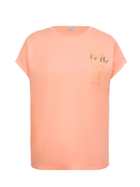 Obrázek produktu Anna Field Tričko smaragdová / meruňková / tmavě oranžová / pink