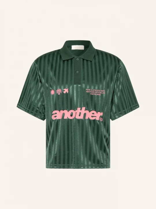 Obrázek produktu Another Cotton Lab Jerseyové Polo Tričko tmavě zelená / růžová
