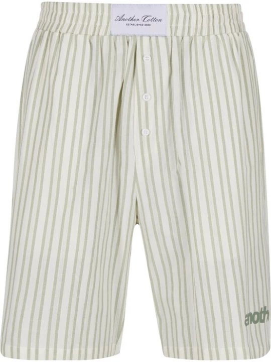 Obrázek produktu Another Cotton Lab Kalhoty zelená / bílá