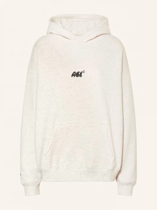 Obrázek produktu Another Cotton Lab Oversized Mikina S Kapucí světle šedá / šedá / černá