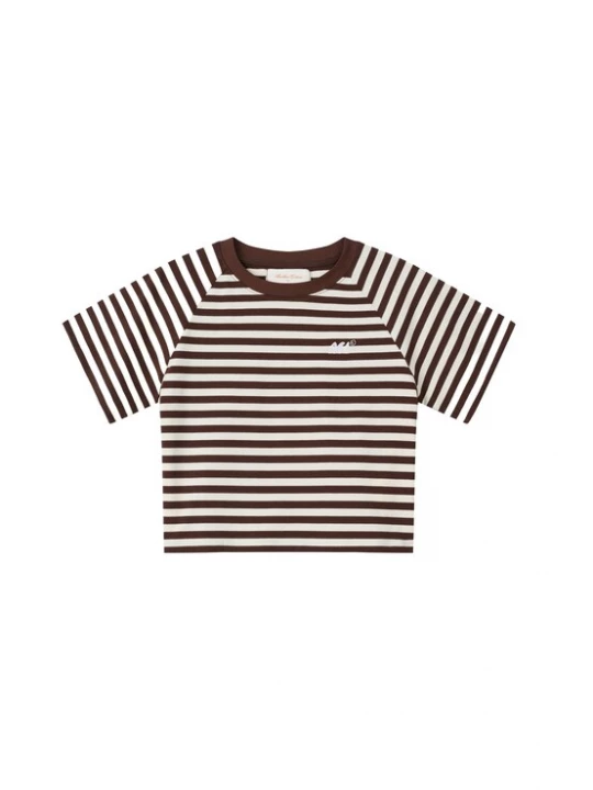 Obrázek produktu Another Cotton Lab Tričko čokoládová / bílá