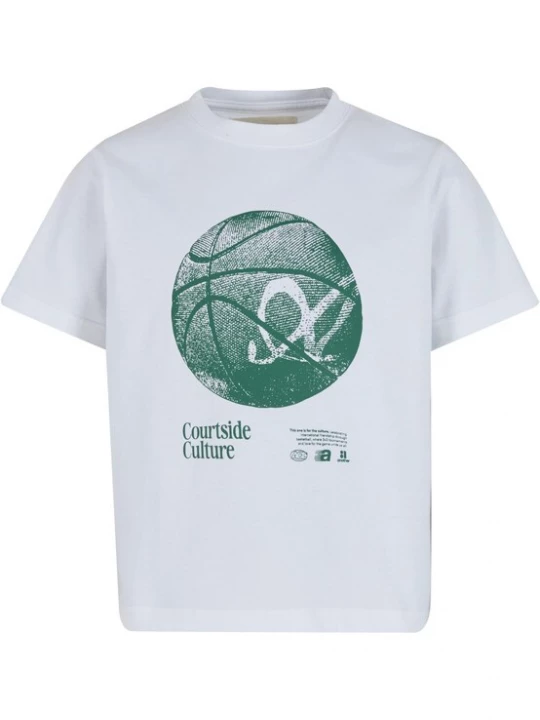 Obrázek produktu Another Cotton Lab Tričko 'Courtside' zelená / bílá