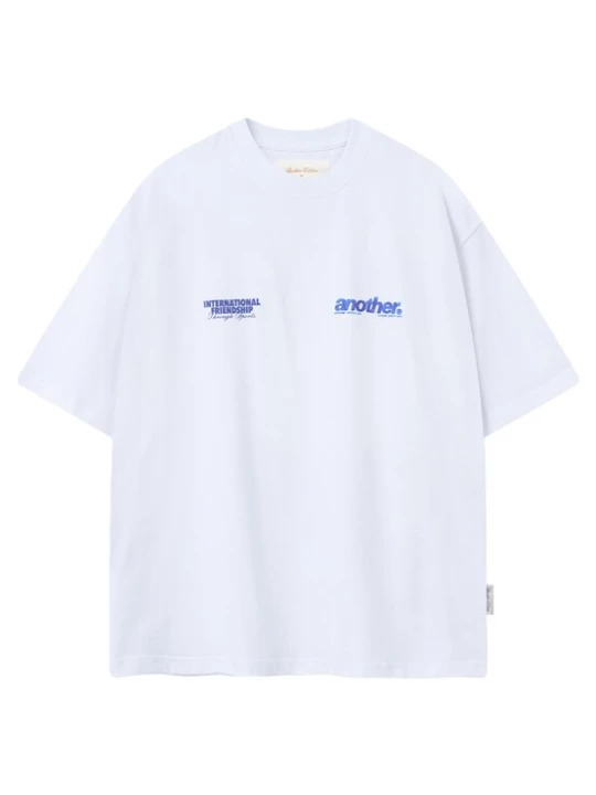 Obrázek produktu Another Cotton Lab Tričko 'International Friendship' modrá / světlemodrá / černá / bílá