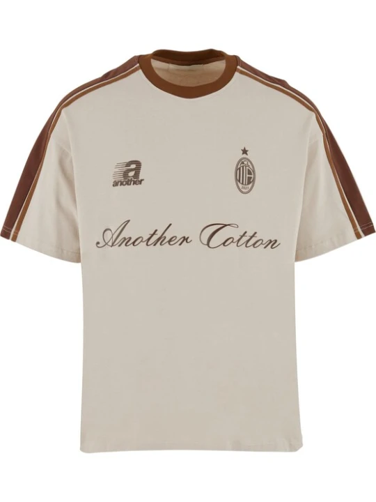 Obrázek produktu Another Cotton Lab Tričko světle béžová / tmavě šedá / starorůžová