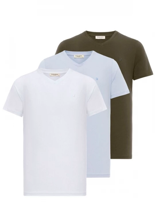 Obrázek produktu Anou Anou Tričko  světlemodrá / khaki / bílá
