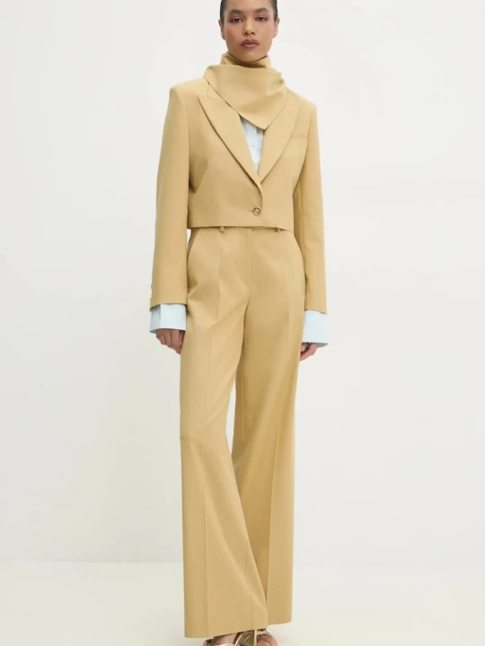 Obrázek produktu Answear.LAB Crop sako se šátkem Answear.LAB Answear Lab žlutá