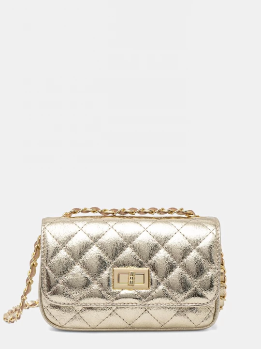 Obrázek produktu Answear.LAB crossbody kabelka dámská kožená Answear Lab zlatá