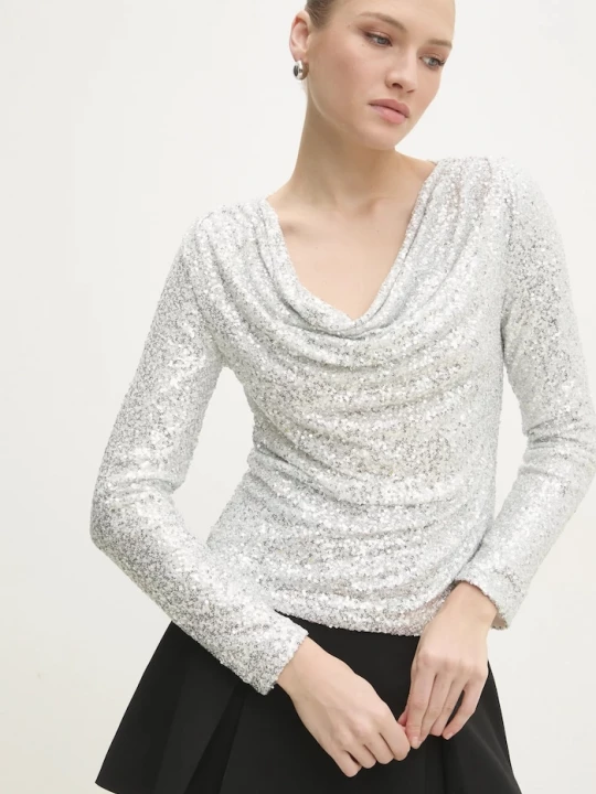 Obrázek produktu Answear.LAB Halenka Answear.LAB Answear Lab stříbrná