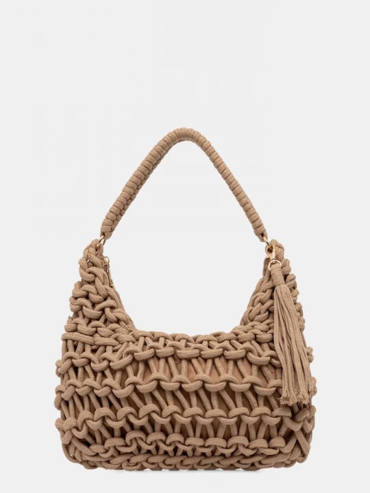 Obrázek produktu Answear.LAB hobo kabelka dámská bavlněná Answear Lab hnědá