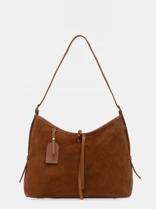 Obrázek produktu Answear.LAB hobo kabelka dámská semišová Answear Lab hnědá