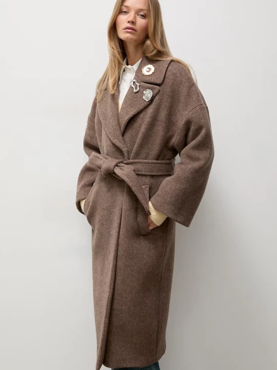 Obrázek produktu Answear.LAB kabát dámský vlnou Answear Lab béžová