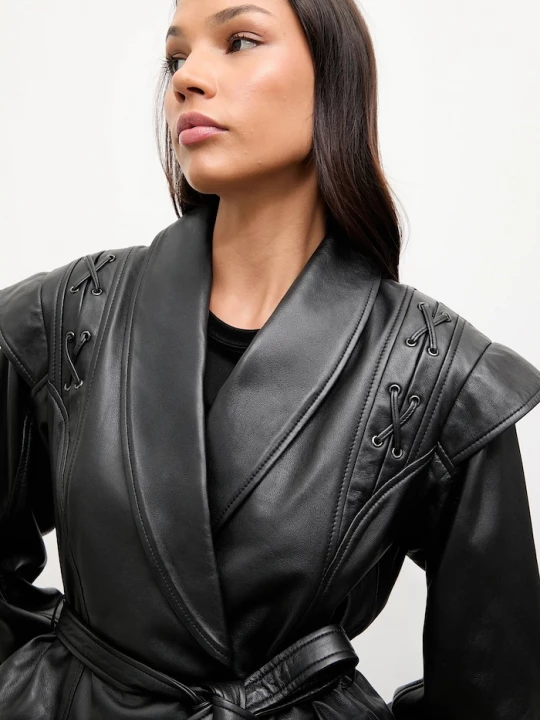 Obrázek produktu Answear.LAB Kožená bunda Answear.LAB LILLY Answear Lab černá