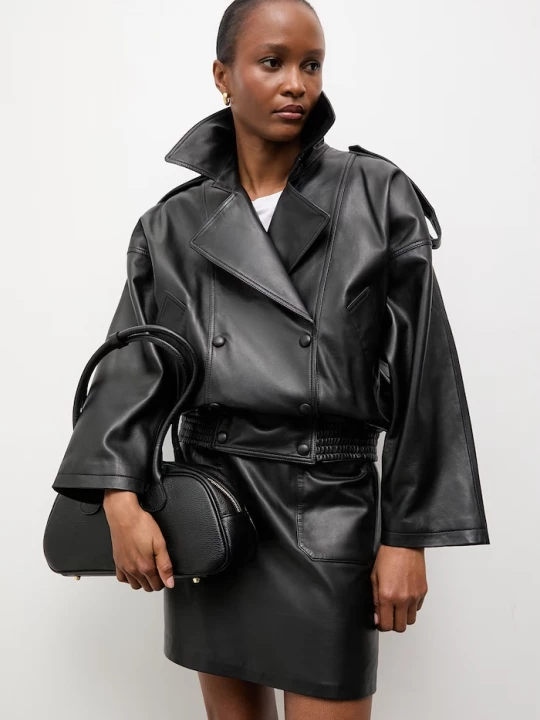 Obrázek produktu Answear.LAB Kožená dámská bunda Answear.LAB CHARLOTTE z kolekce Unscripted Answear Lab černá