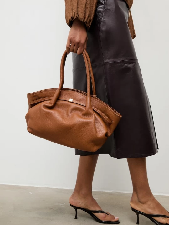 Obrázek produktu Answear.LAB Kožená kabelka Answear Lab hnědá