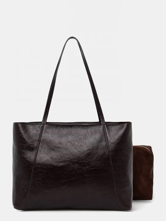 Obrázek produktu Answear.LAB nákupní taška dámská z imitace kůže Answear Lab hnědá