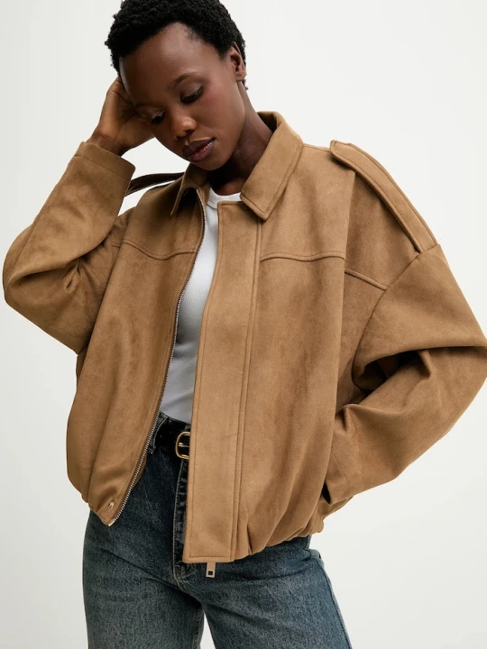 Obrázek produktu Answear.LAB oversized bunda dámská Answear Lab hnědá