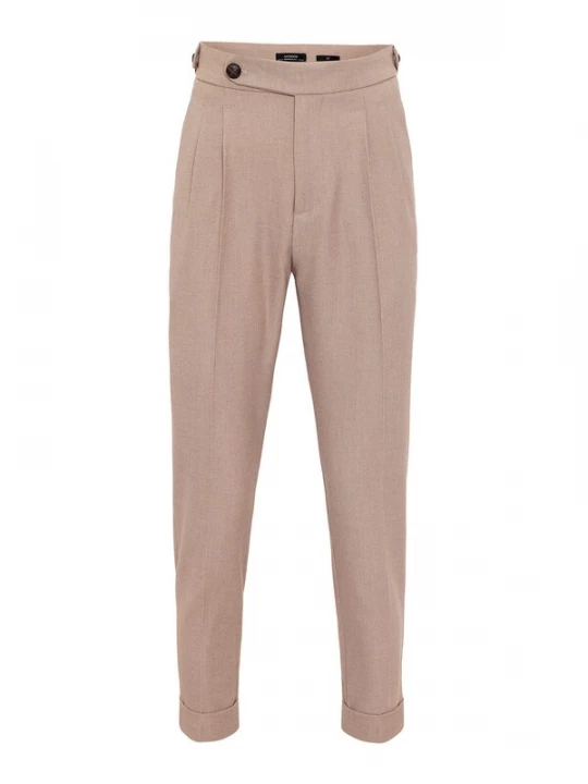 Obrázek produktu Antioch Kalhoty se sklady v pase  béžová