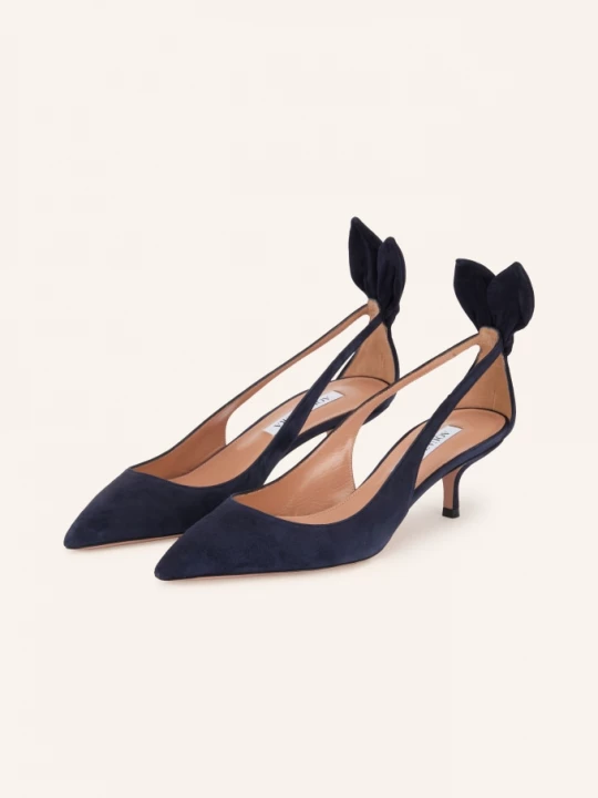 Obrázek produktu Aquazzura Slingpumps Bow Tie tmavě modrá