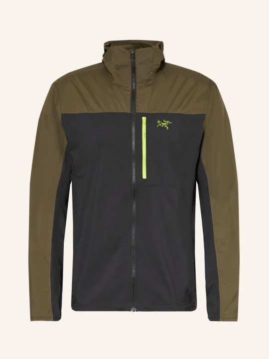 Obrázek produktu Arc'teryx Funkční Bunda Squamish Hoody khaki / neonově zelená / černá