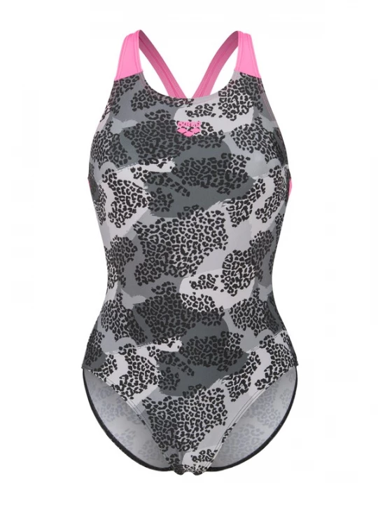 Obrázek produktu ARENA Plavky 'CAMO V BACK' pink / pastelově růžová / černá
