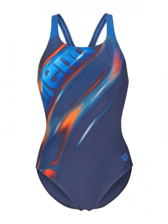 Obrázek produktu ARENA Plavky 'Placement Swim Pro Back' modrá / marine modrá / oranžová / bílá